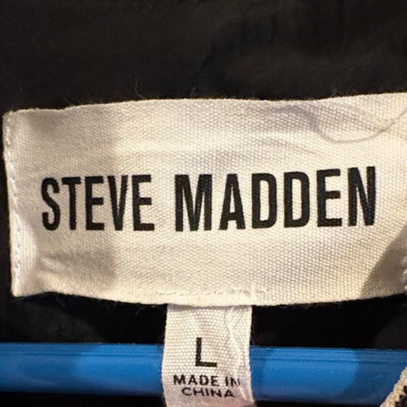 Steve Madden Black and Cream Varsity Jacket - Picture 3 of 4